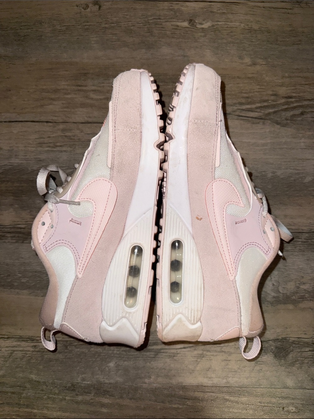 Nike Women's Pink and White Athletic Sneakers